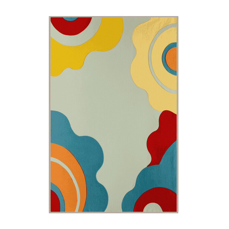 Zesty Wave Rug, Rectangle 4' x 6'