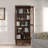 Nut-brown Solid Wood + Glass Display Cases