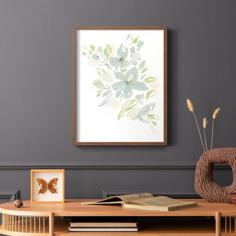 «Seafoam Petals IV», reproduction encadrée - bois massif, H 20 po x l 16 po, Brun