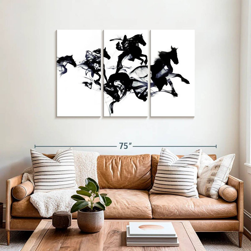 Black Horses, 36" H x 57" W