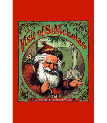 « visit of st. nicholas » par thomas nast, reproduction d’art