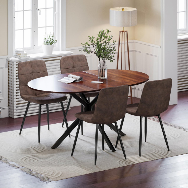 Dining Set, Brown, Brown