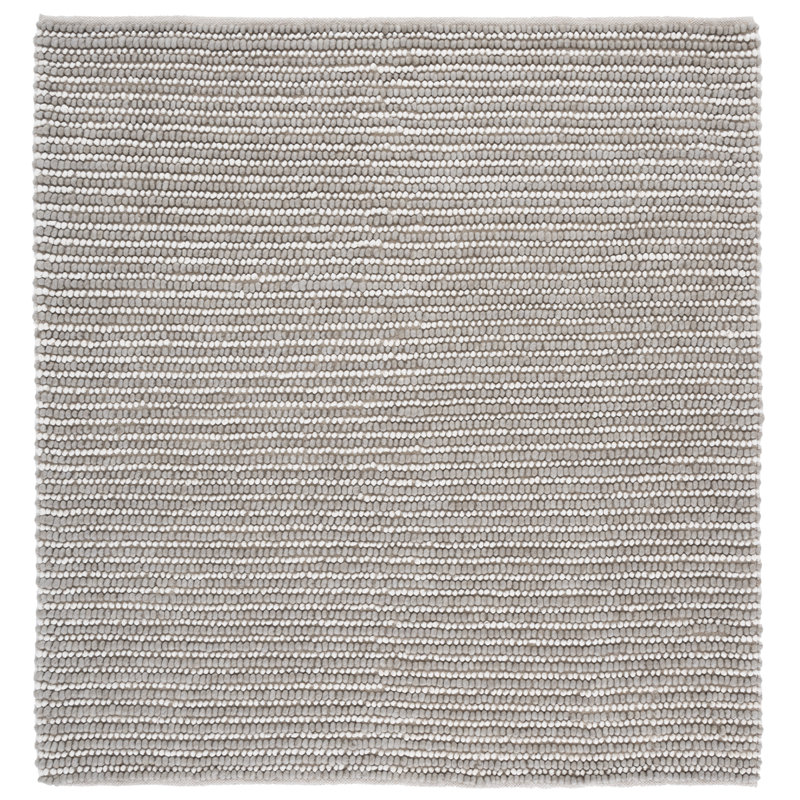 Tapis gris / ivoire Natura 287, Carré 6 pi