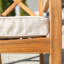 Chaises d'extérieur en acacia avec dossier en X et coussins Harbison