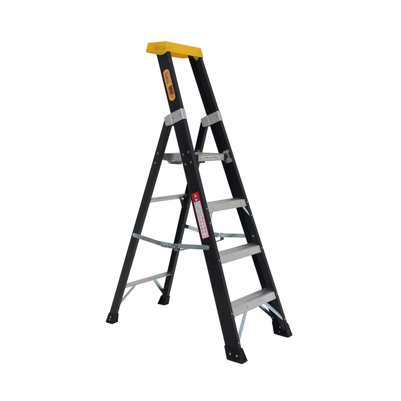 4- Step Fibreglass Lightweight Folding Step Ladder
