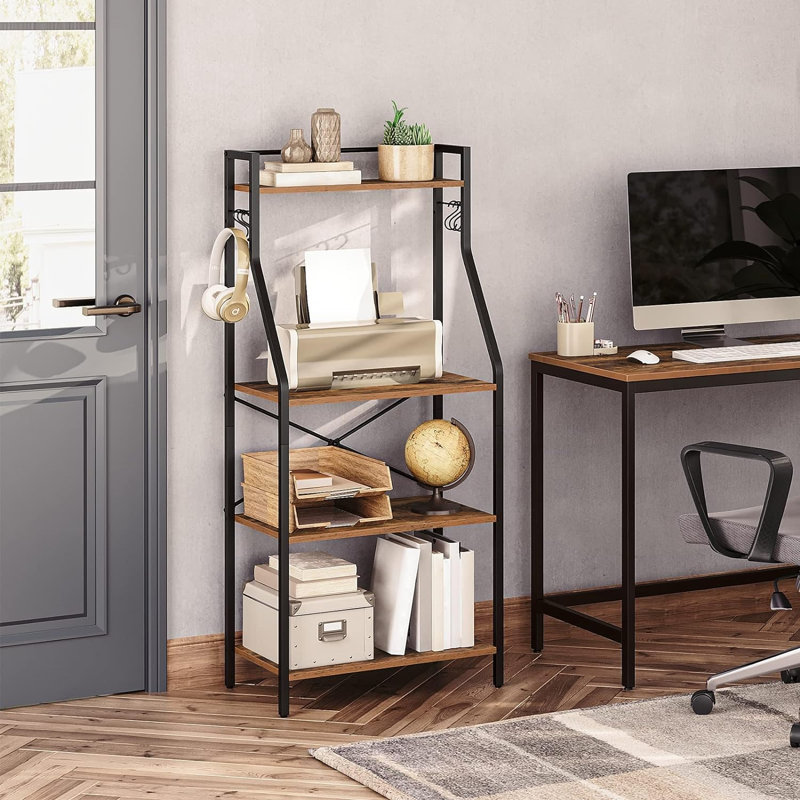 Étagère de boulanger standard en fer 23,6 po avec micro-ondes Myranda