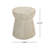 Outdoor Travertine Concrete Side Table