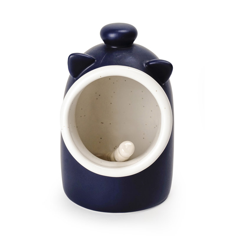 Stoneware Pig Salt, Blue