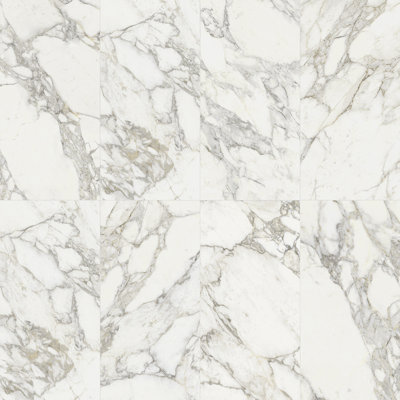 Calacatta Moon 24" x 47" Porcelain Marble Look Wall & Floor Tile