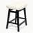 24" Kitchen Island Wooden Saddle Counter Height Short Bar Stool-623919124