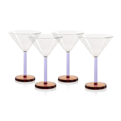 Vireo 4-Piece Martini Glass Set
