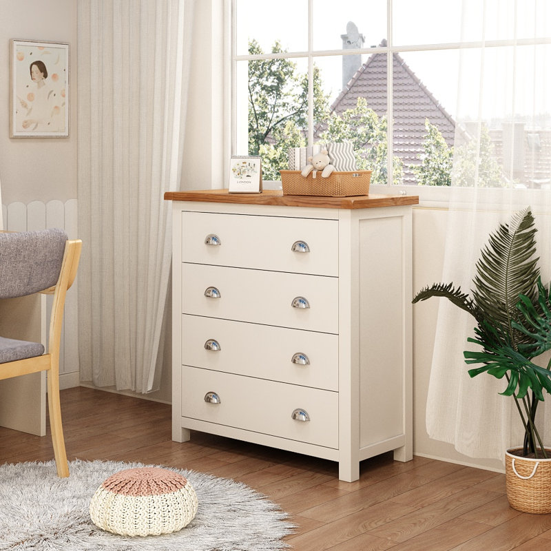 90 cm W Chest of 4 Drawers