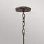 Ausonio 5 - Light Metallic Matte Bronze Cluster Pendant