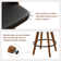 Cayuga Modern Swivel Upholstered Counter Stools with Open Low Back