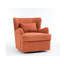 Fauteuil rembourré pivotant avec repose-pieds-1709283952