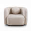 Fauteuil demi-tonneau rembourré Boucle-422311063