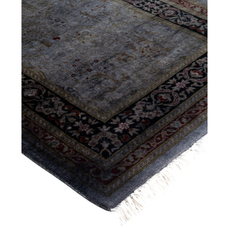Overdyed One-of-a-Kind 2' 7" X 11' 6" Hand Knotted Area Rug