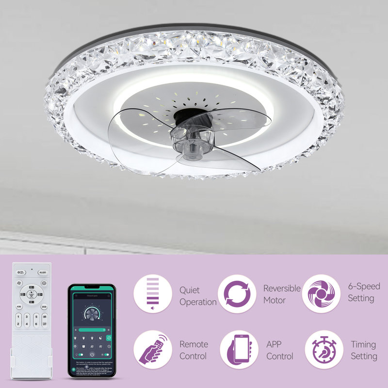 Fermato Ceiling Fan with LED Lights