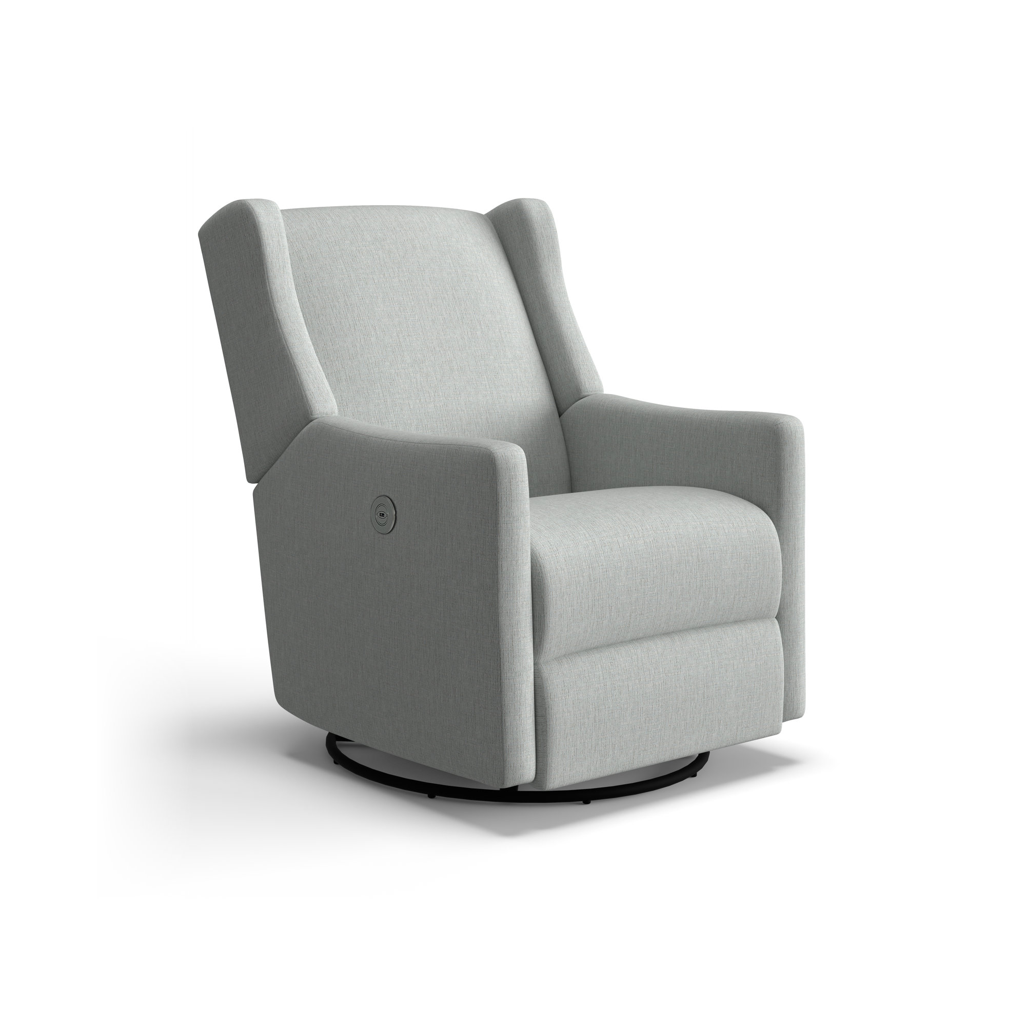 Andrina Power Recliner, Radical Ash Gray Performance Chenille