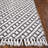 Brashear Hand Loomed Wool/Cotton Rug in Ivory/Black-731539988