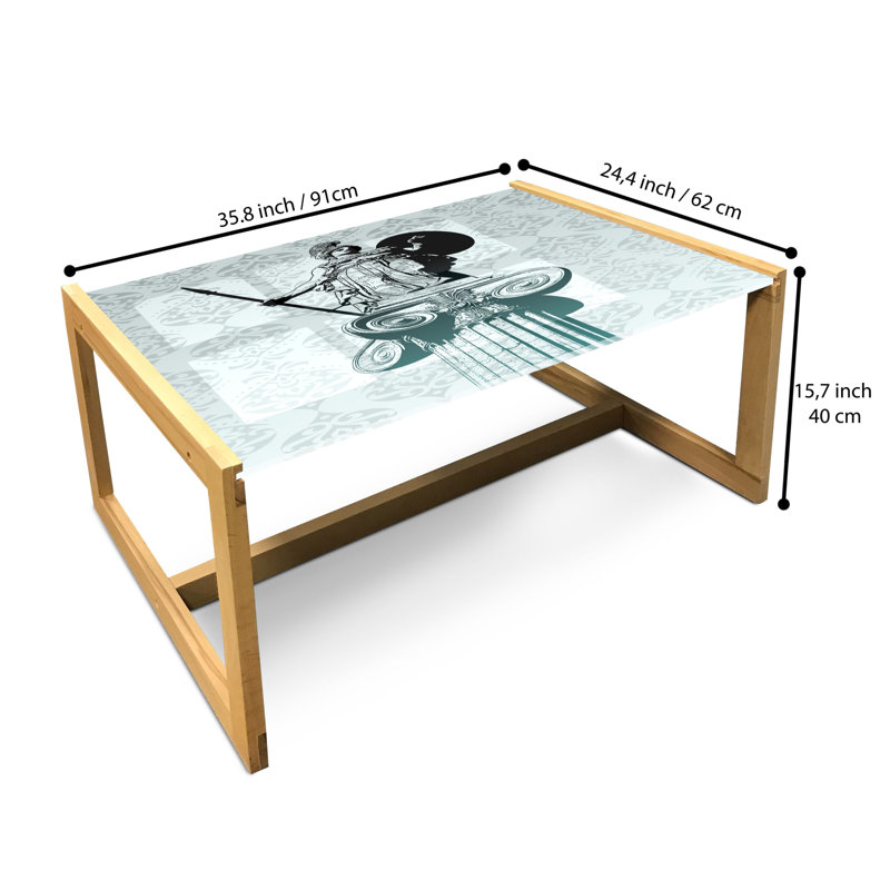 Jakima Sled Coffee Table, 90cm H x 62cm W x 40cm D
