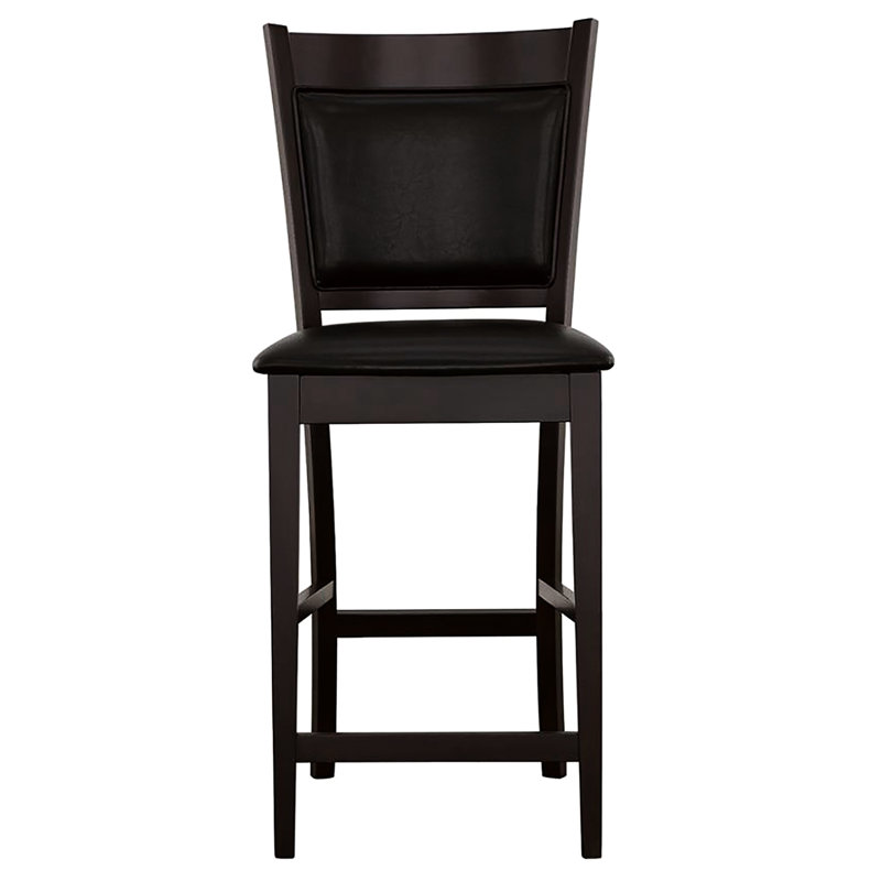 2 Counter Height Stools In Black And , Classy For Dining Room Decor, Transitional Upholstered  2 , Charming Area, Style