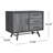 37.9" Wide 3 Drawer Sideboard,Buffet table,Dining cabinet with metal legs-594302621