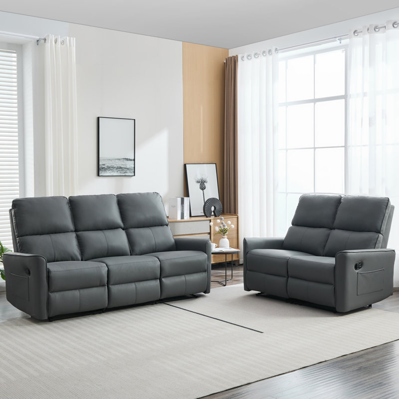 Elizabete Living Room Sets, Grey
