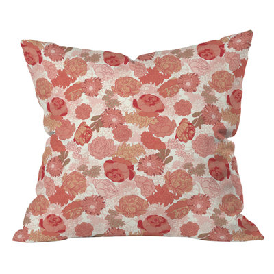 Sabine Reinhart Roses Outdoor Throw Pillow