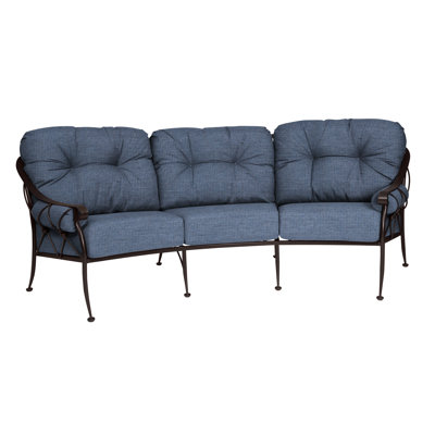 Derby 103" Wide Patio Sofa with Cushions by Woodard