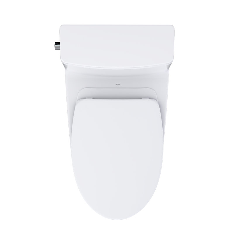 TOTO Redington 1G One-Piece Elongated 1.0 GPF WASHLET+ and Auto Flush Ready Universal Height Toilet with CEFIONTECT and SS124 SoftClose Seat, Bone - MS672124CUFG#03