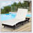 Outsunny Patio Chaise Lounge, Pool Chair with 5 Position Adjustable Backrest & Cushion, Outdoor PE