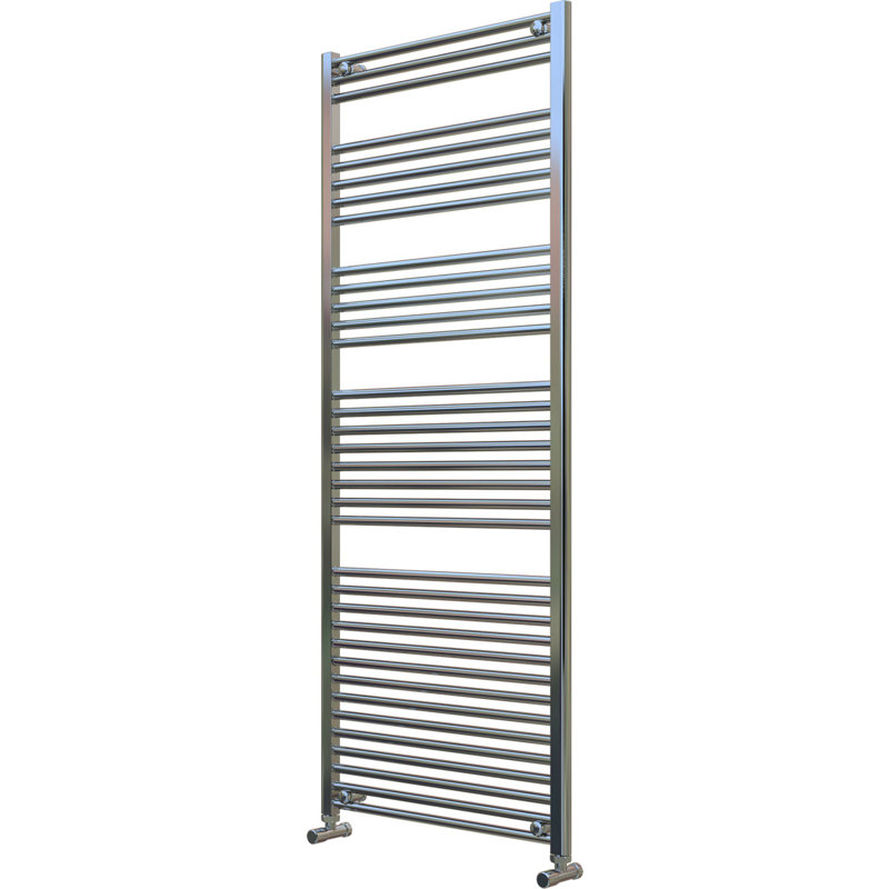 Shawnta Straight Towel Rail Heated Towel Rails, 175cm H x 50cm W x 3cm D, Chorme