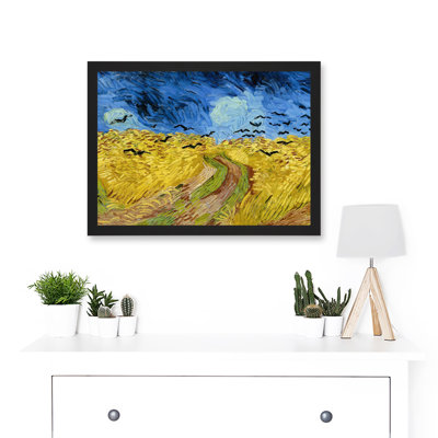 Wheatfield With Crows by Vincent Van Gogh - Single Picture Frame Painting