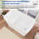 47" L x 27" W Modern Rectangular Freestanding Soaking Acrylic Small Bathtub with Integrated Seat, Non-Slip in Compact Bathrooms
