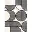 Tapis rayé noir / blanc Nordby-590087758