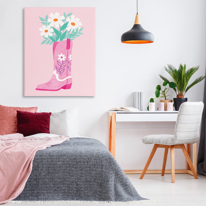 Art mural rétro sur toile de cow-ball par Taylor Shannon Designs, H 48 po x l 36 po
