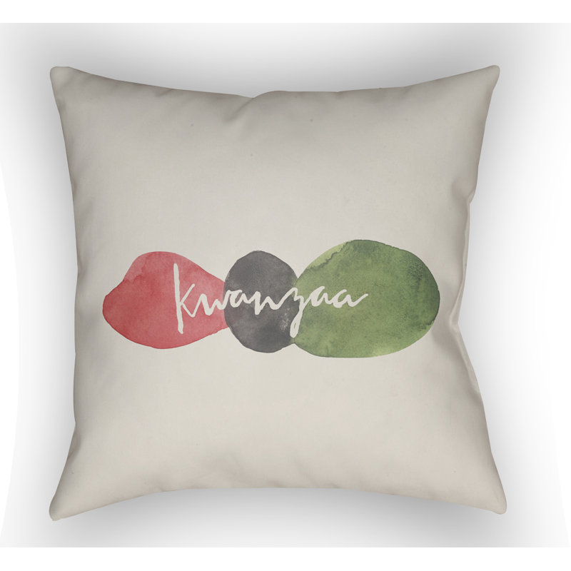  Coussin décoratif intérieur / extérieur Kwanzaa III, H 20 po x l 20 po x P 4 po