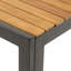 Table de salle à manger contemporaine en bois avec pieds en fer - 59 X 35,5 30 pouces, surface de déversement, finition haut de gamme P l, haut, assemblage facile