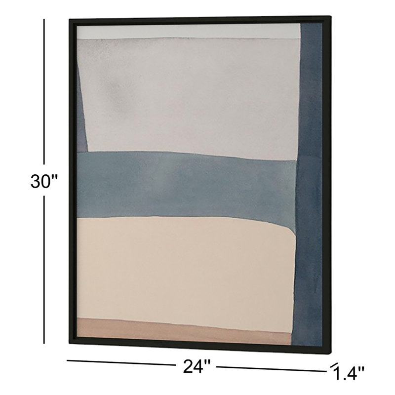 " Grey Hue Set Of 3 " by Julia Balfour 3 - Pieces, 30" H x 72" W, Picture Framed Canvas, Black