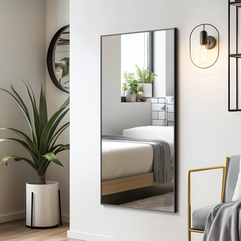 Miroir suspendu Kinkaid, Noir, 51 po x 31 po