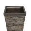 Grands pots de fleurs, décor moderne rustique en pierre durable MGO pour la maison