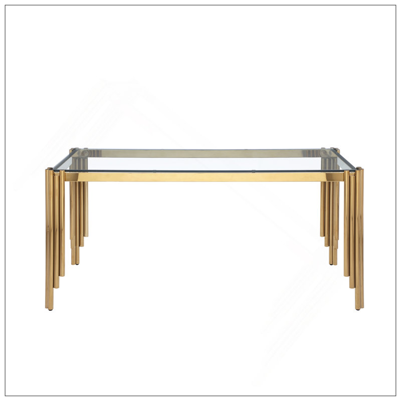 Glass And Frame Table