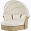 Ensemble de mobilier d'extérieur en rotin double