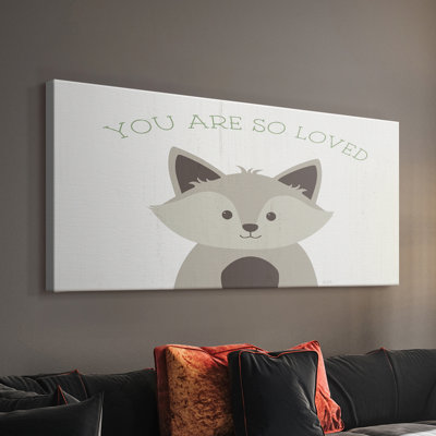 You Are So Loved Fox- Gallery Wrapped Canvas -Ready to Hang