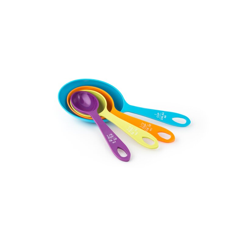 Fox Run Brands 4-Pieces Plastic Measuring Spoon Set