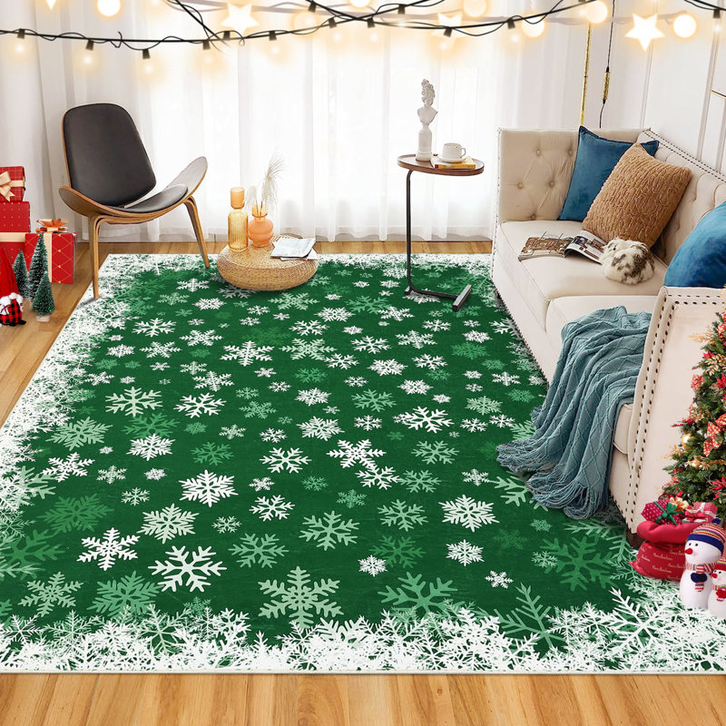 Tapis Christmas Christmas, Vert, Rectangle 9 pi x 12 pi