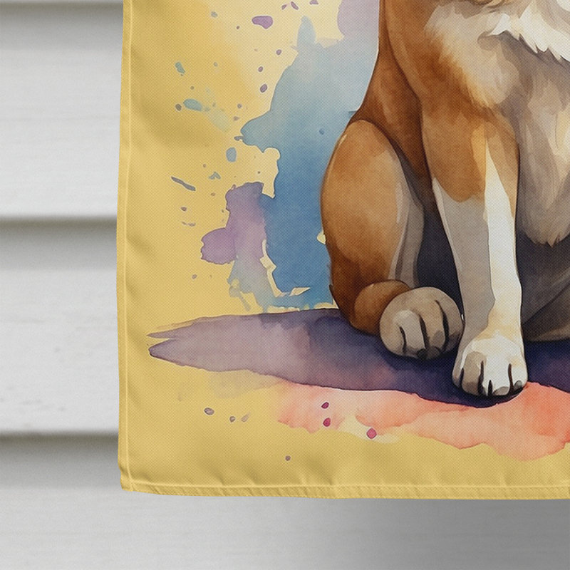 Drapeau «Happy Birthday House», Shiba Inu