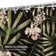 Rideau de douche imperméable à motif floral tropical avec 12 crochets-412196369