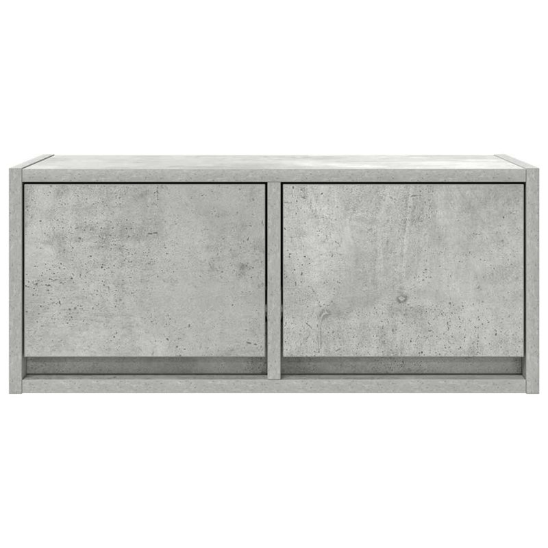TV Cabinet 31x25.5 Cm Engineered Wood, Concrete Grey, 60 cm